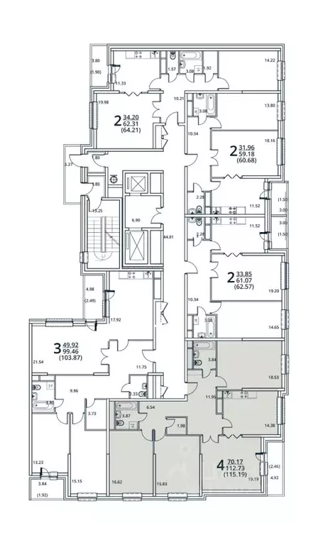 4-к кв. Москва 6-я Радиальная ул., вл7к28 (112.1 м) - Фото 0