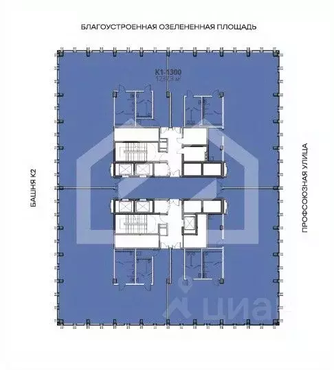 Помещение свободного назначения в Москва Старокалужское ш., 64С1 (1237 ... - Фото 2