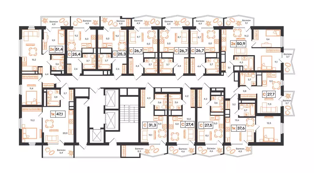 1-комнатная квартира: Екатеринбург, улица Патриса Лумумбы, 54 (37.6 м) - Фото 2