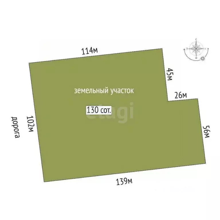 Участок в Крым, Сакский район, Суворовское с/пос, с. Великое  (130.0 ... - Фото 2