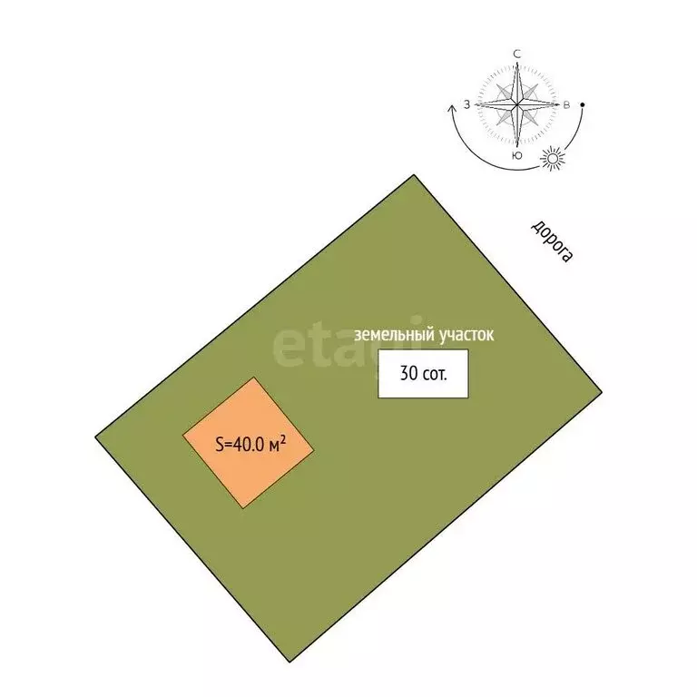 Дом в деревня Каримово, Центральная улица (40 м) - Фото 1