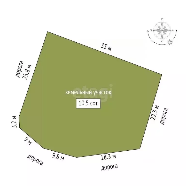 Участок в Татарстан, Елабуга Дружба ДПК, 427 (10.5 сот.) - Фото 1