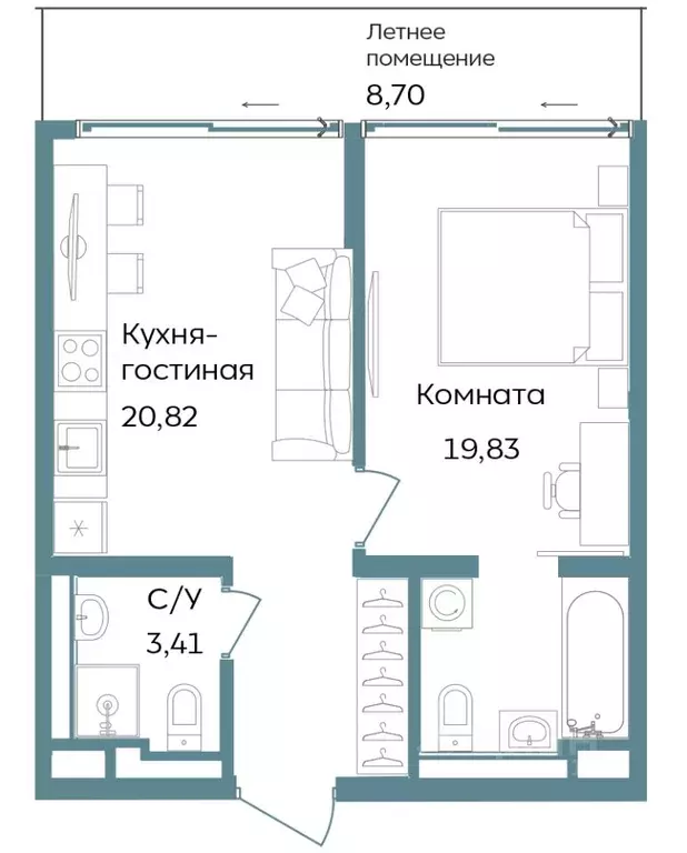 2-к кв. Крым, Саки ул. Морская (52.76 м) - Фото 1