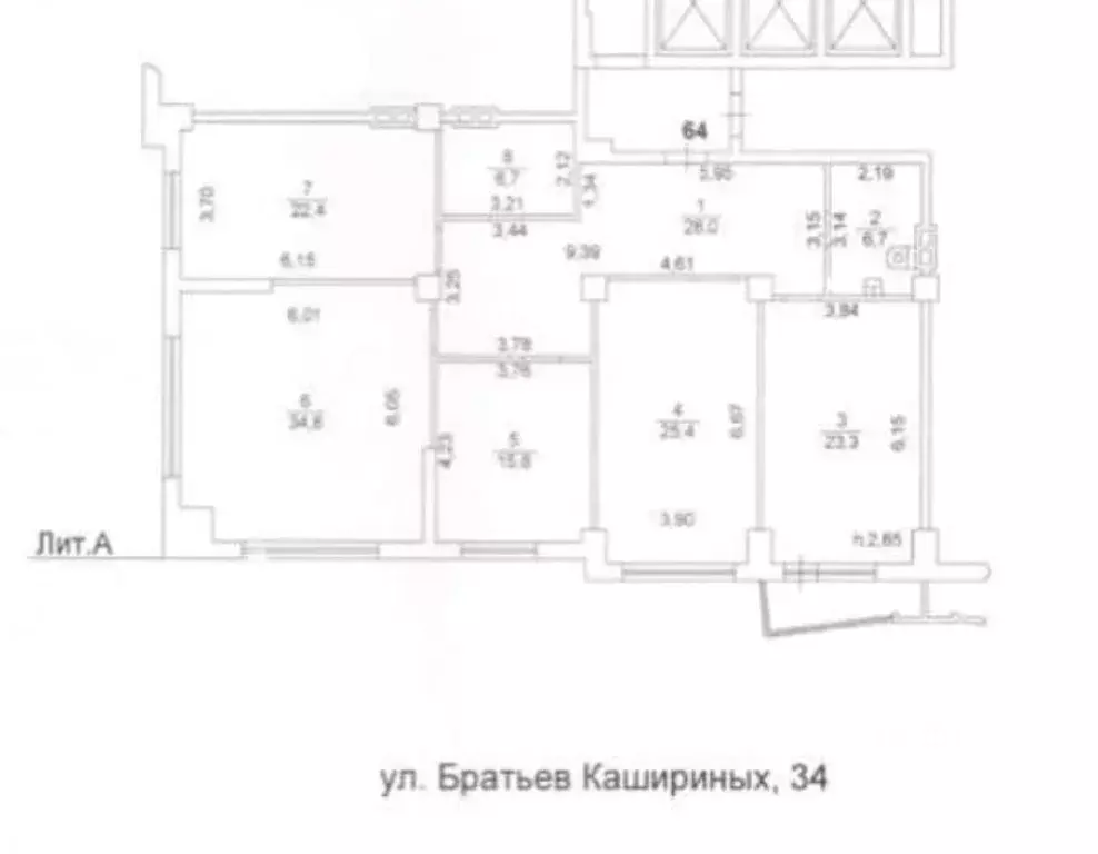 3-к кв. Челябинская область, Челябинск ул. Братьев Кашириных, 34 ... - Фото 1