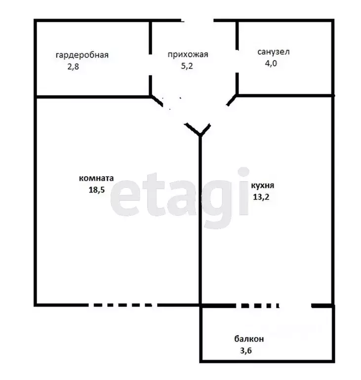 1-к кв. Краснодарский край, Анапа Таманская ул., 121к10 (46.5 м) - Фото 2
