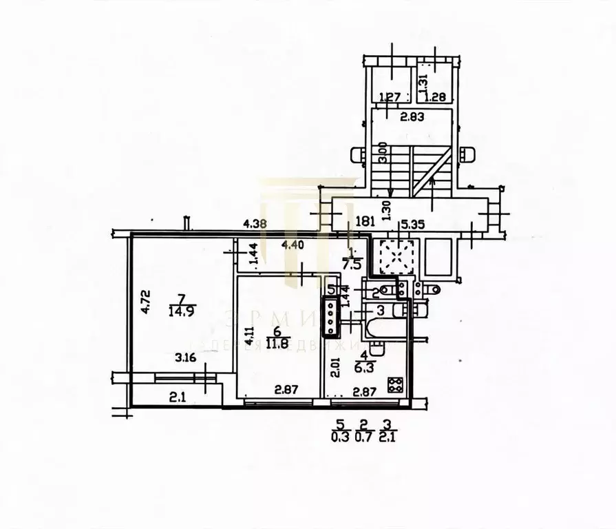 2-к кв. Санкт-Петербург ул. Стойкости, 29К1 (43.6 м) - Фото 2