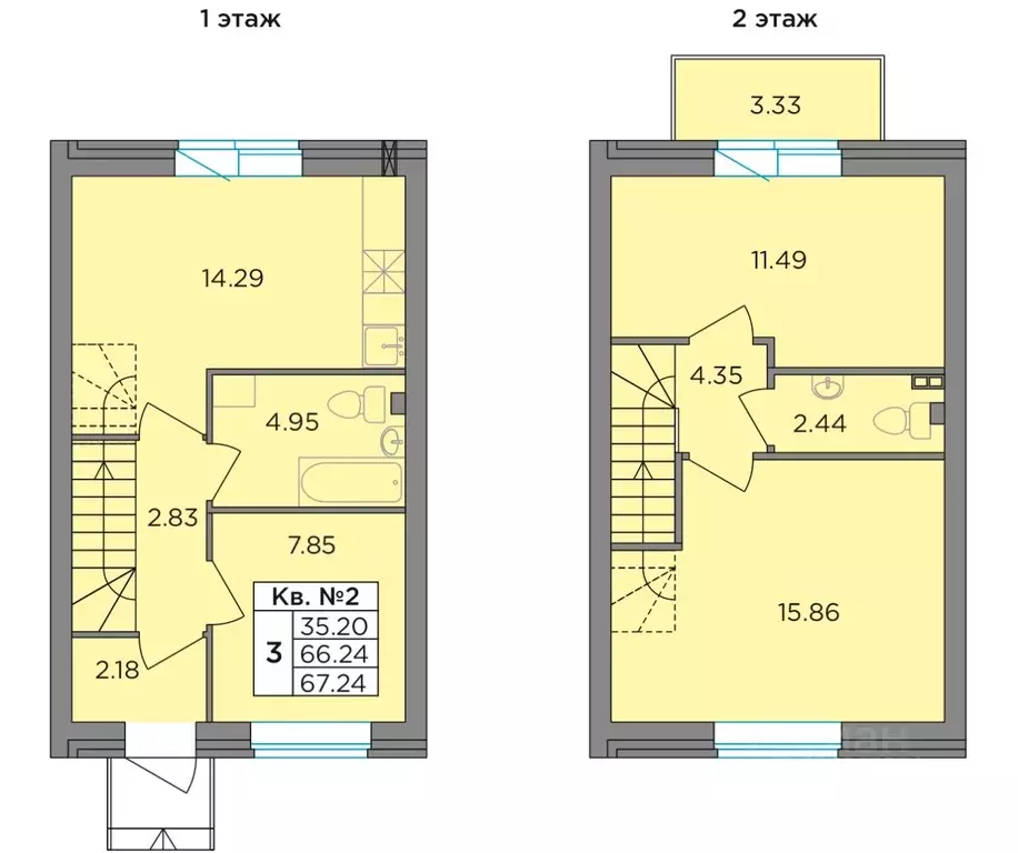 Таунхаус в Ленинградская область, Тосненский район, Федоровское ... - Фото 1