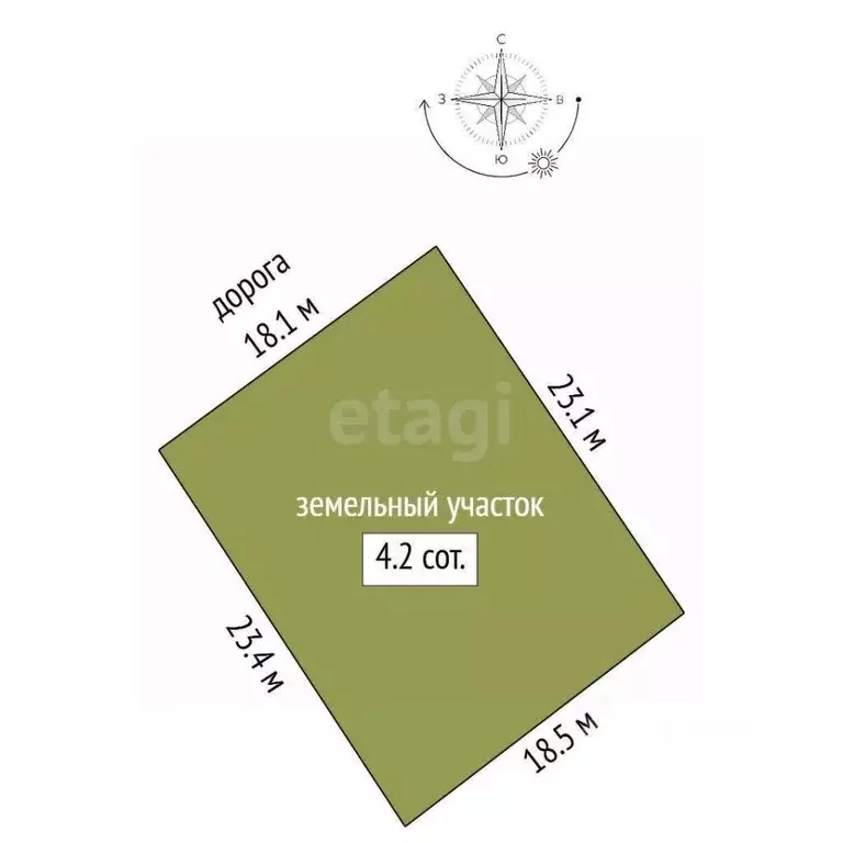 Участок в Севастополь Интеграл СТ, 96 (4.23 сот.) - Фото 2