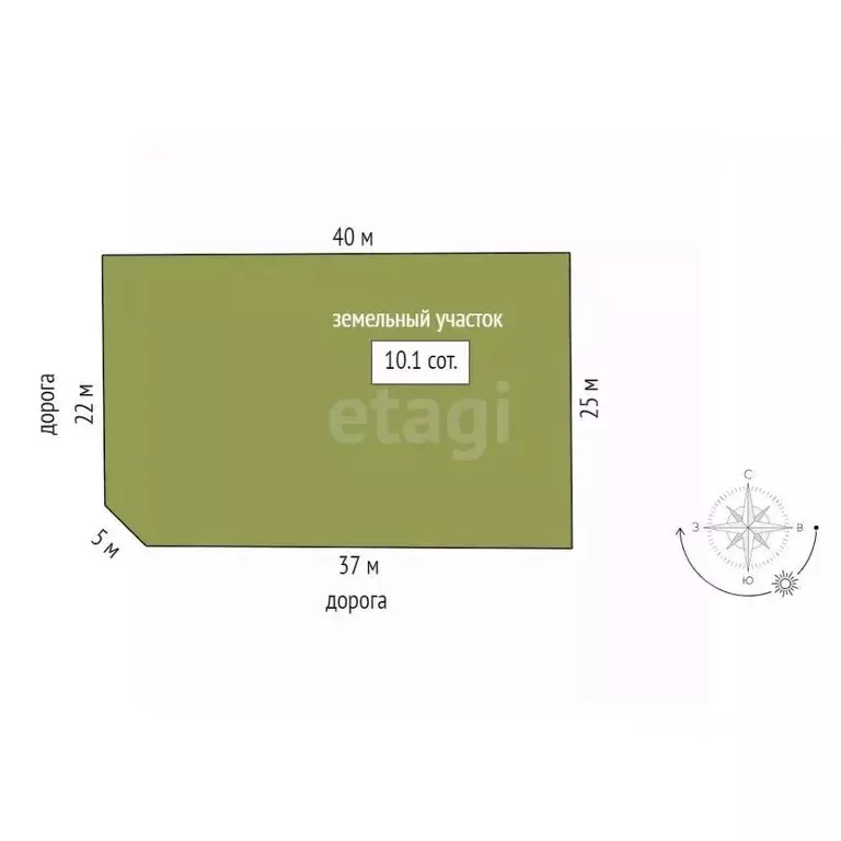 Участок в Тюменская область, Нижнетавдинский муниципальный округ, ... - Фото 1