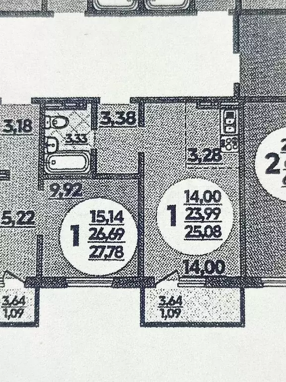 Квартира-студия, 25,1 м, 1/18 эт. - Фото 0