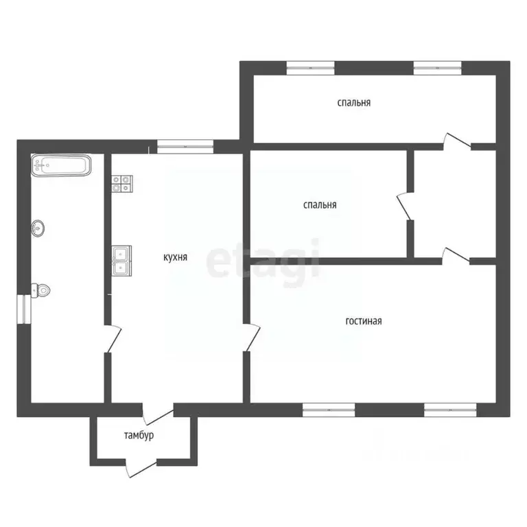 Дом в Саратовская область, Энгельсский район, с. Безымянное Колхозная ... - Фото 2