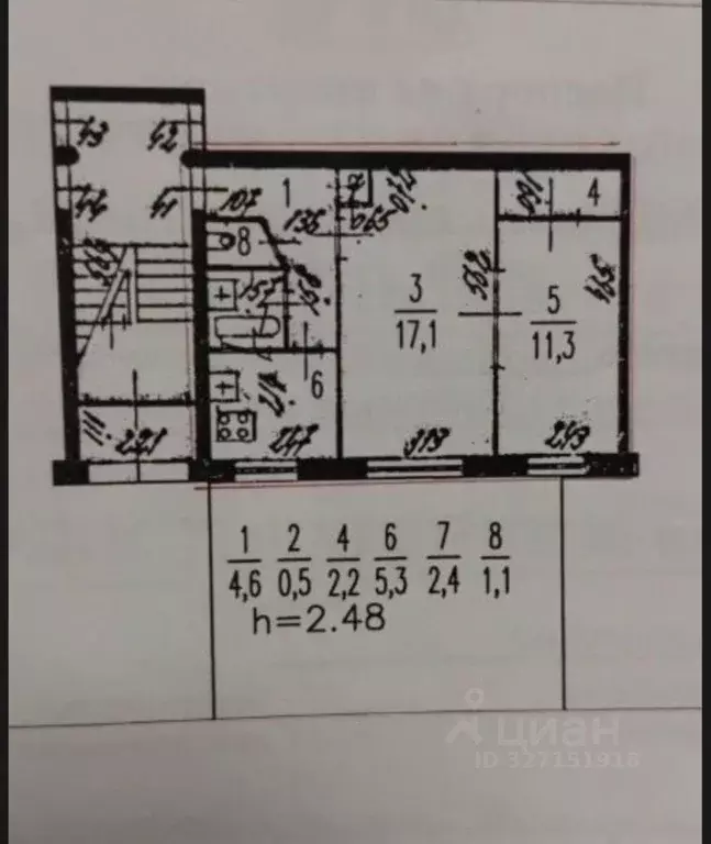 2-к кв. Санкт-Петербург Кубинская ул., 42 (44.5 м) - Фото 2
