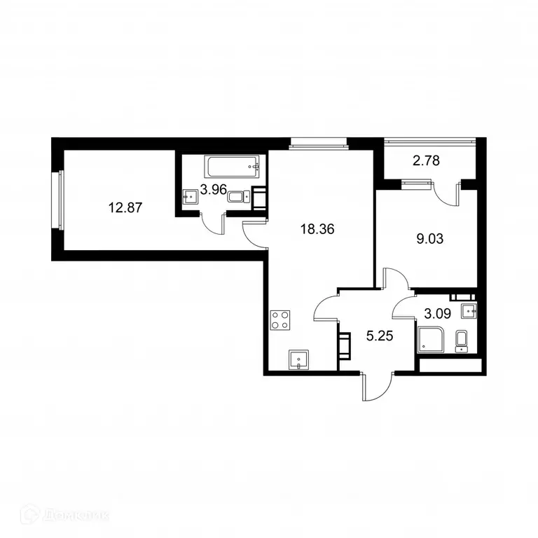 Продаётся 2-к квартира, 54 м - Фото 0