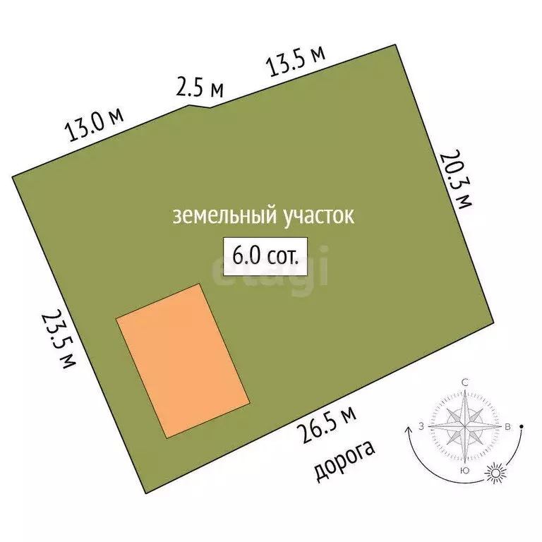 Дом в Заводоуковск, Заводской переулок (56.6 м) - Фото 1