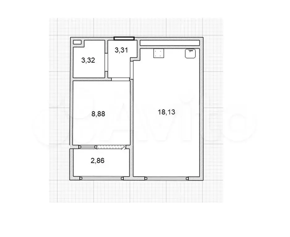 1-к. квартира, 33,6 м, 16/25 эт. - Фото 0