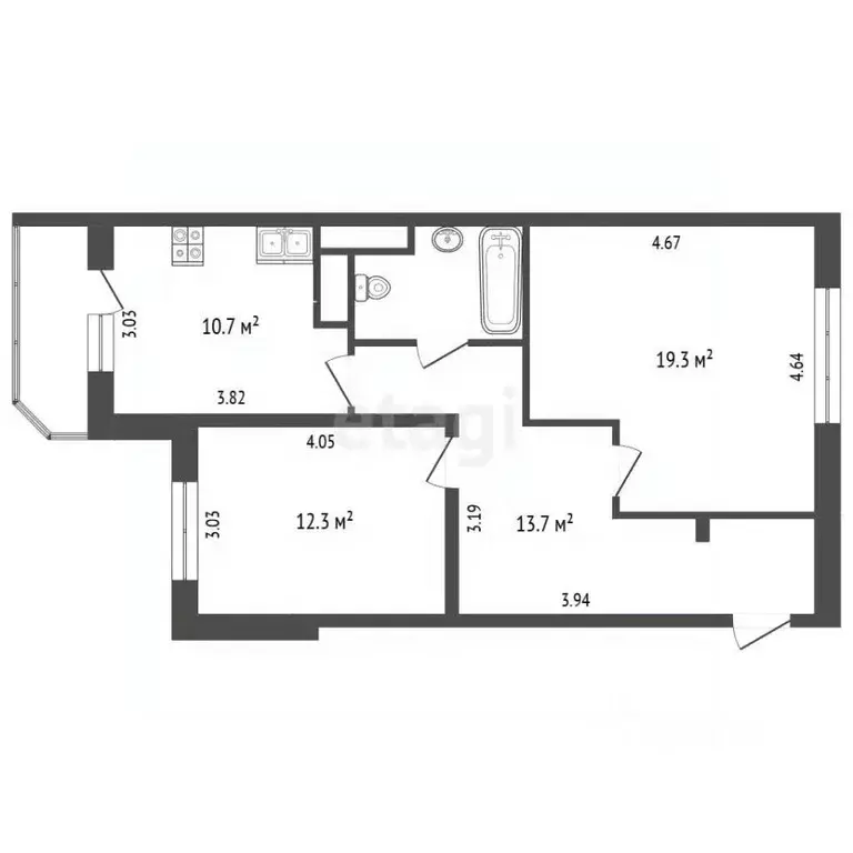 2-к кв. Московская область, Ленинский городской округ, Дрожжино пгт ш. ... - Фото 2
