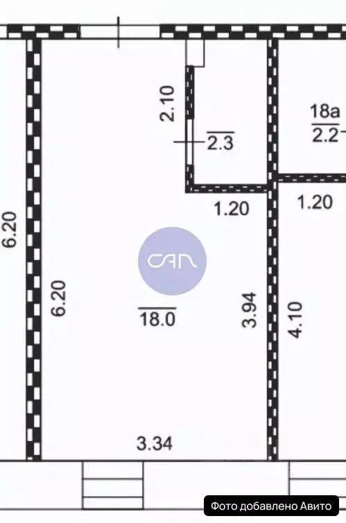 Студия Москва пл. Журавлева, 2С2 (15.3 м) - Фото 2