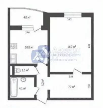 1-к кв. Тюменская область, Тюмень Широтная ул., 185 (43.7 м) - Фото 2