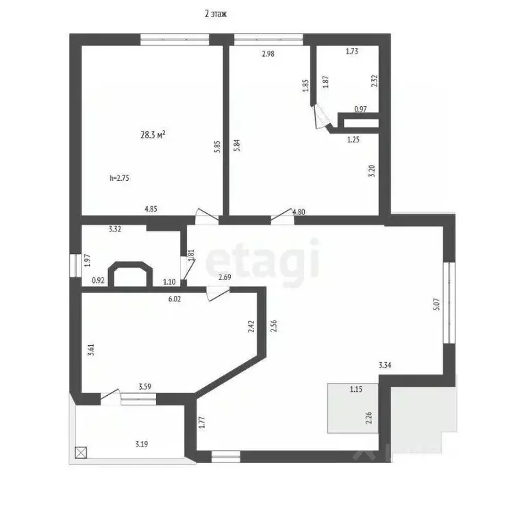 Дом в Калужская область, Дзержинский муниципальный округ, Полотняный ... - Фото 2