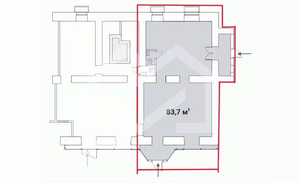 Помещение свободного назначения в Москва Брянская ул., 12 (84 м) - Фото 2