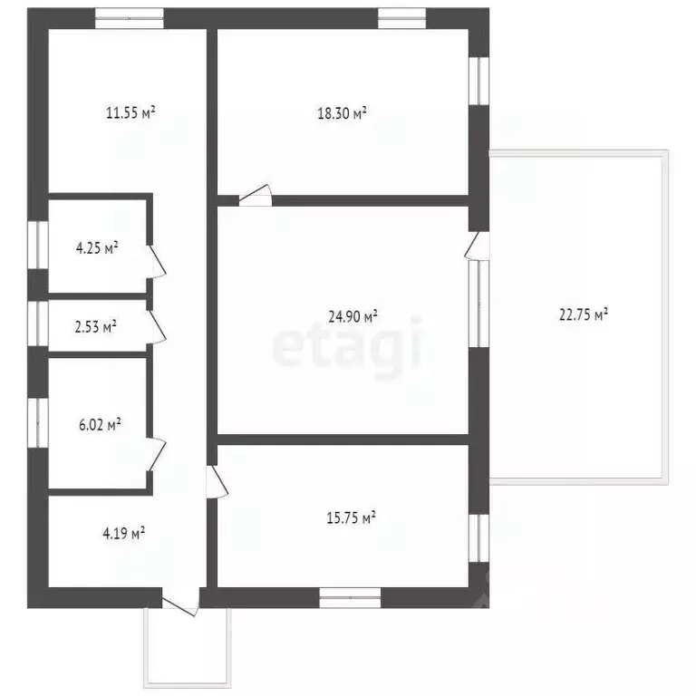 Дом в Тюменская область, Тюменский район, д. Зырянка ул. Победы (96 м) - Фото 1