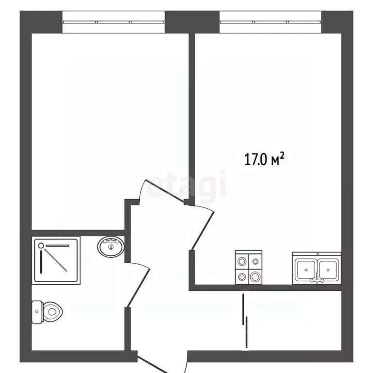 1-к кв. Москва ул. Архитектора Щусева, 5к2 (35.1 м) - Фото 2