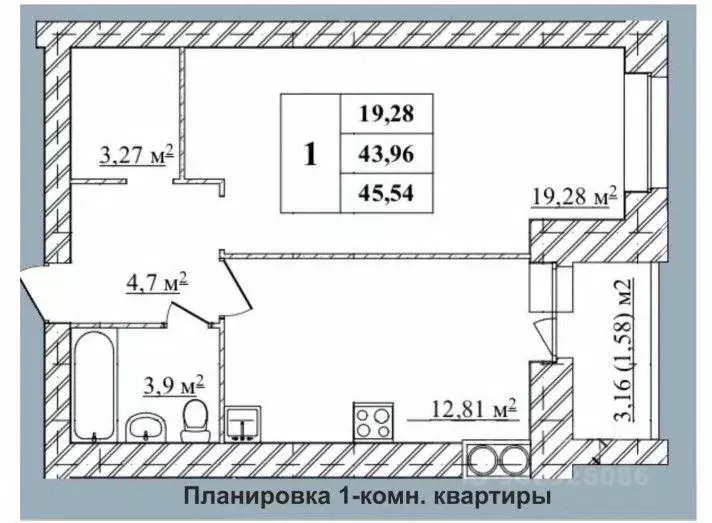 1-к кв. Ярославская область, Ярославль Северный жилрайон, 9А мкр, ... - Фото 0