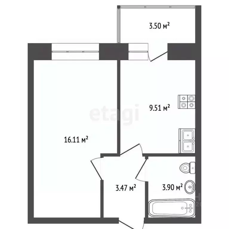 1-к кв. Ярославская область, Ярославль Ленинградский просп., 96/1 ... - Фото 2