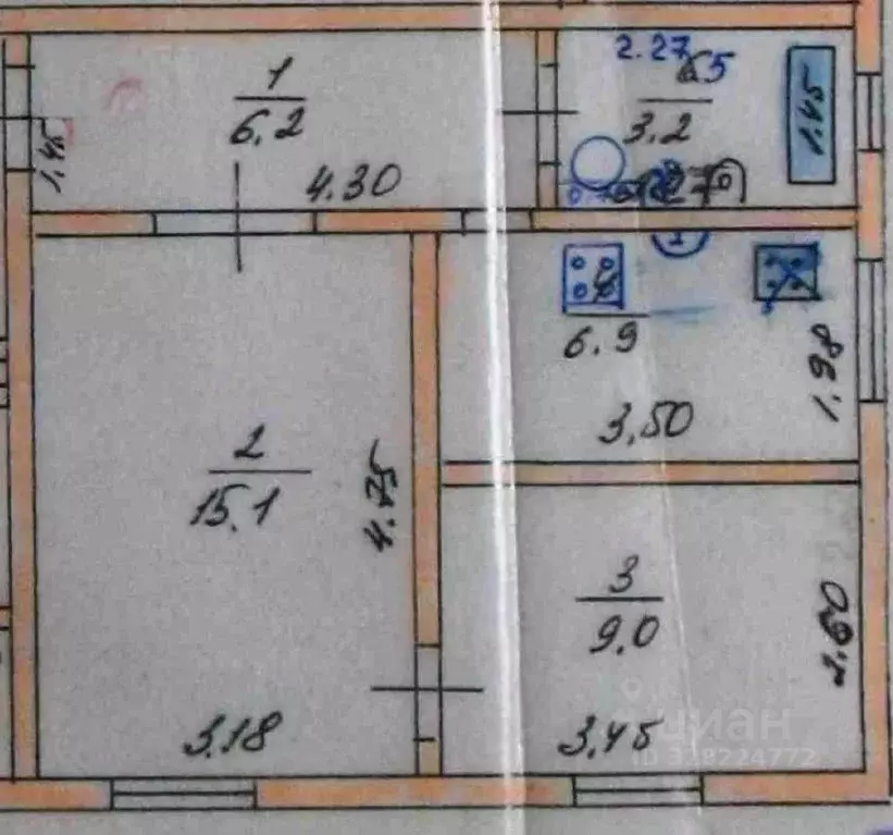 2-к кв. Нижегородская область, Бор ул. Луначарского, 187 (41.0 м) - Фото 2