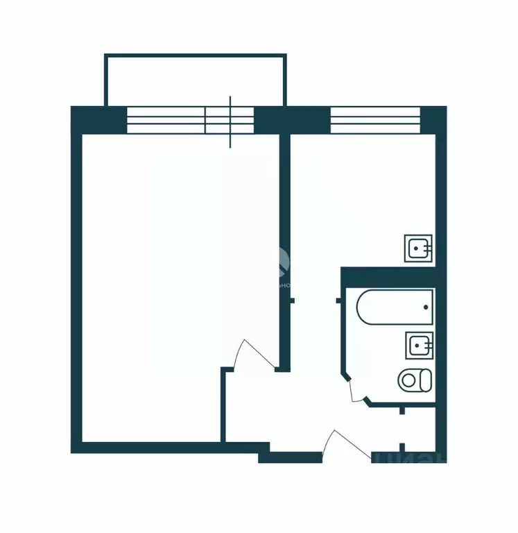 1-к кв. Новосибирская область, Новосибирск ул. Пархоменко, 118 (28.9 ... - Фото 2