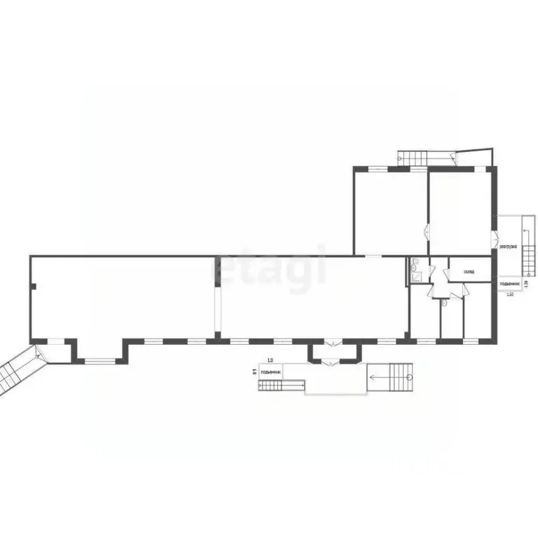 Торговая площадь в Ханты-Мансийский АО, Сургут ул. Островского, 22 ... - Фото 1