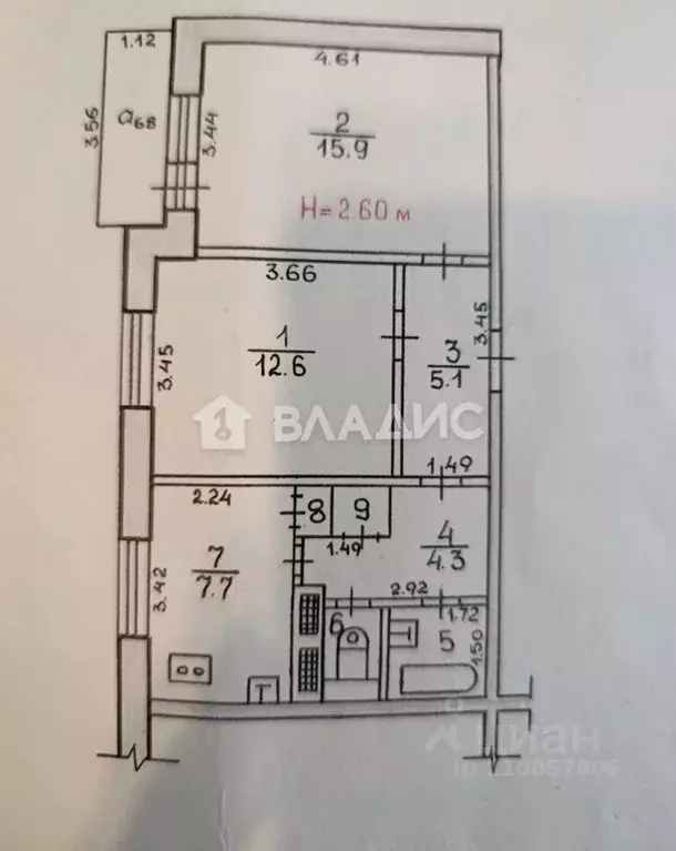 2-к кв. Волгоградская область, Волгоград ул. Ткачева, 16А (50.0 м) - Фото 2