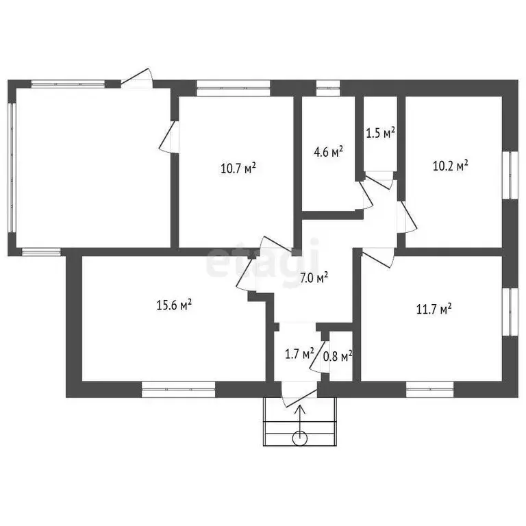 Дом в посёлок Кировский, Советская улица (63.8 м) - Фото 1