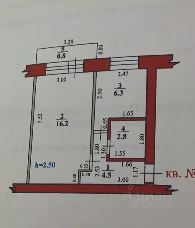 1-к кв. Башкортостан, Стерлитамак ул. Дружбы, 66А (33.1 м) - Фото 1