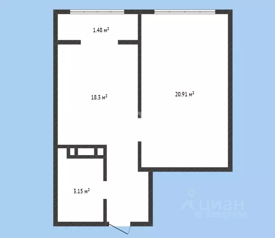 1-к кв. Карачаево-Черкесия, Черкесск Тихая ул., 64 (43.0 м) - Фото 1