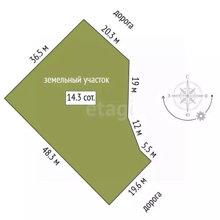 Участок в Тюменская область, Тюменский муниципальный округ, с. Кулига  ... - Фото 2
