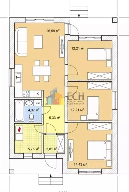 Дом в Тульская область, Тула городской округ, д. Верхняя Иншинка 423 ... - Фото 2