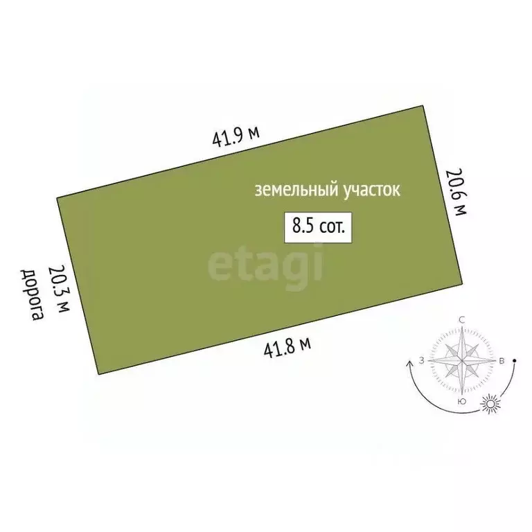 Участок в Тюменская область, Нижнетавдинский муниципальный округ, ... - Фото 1