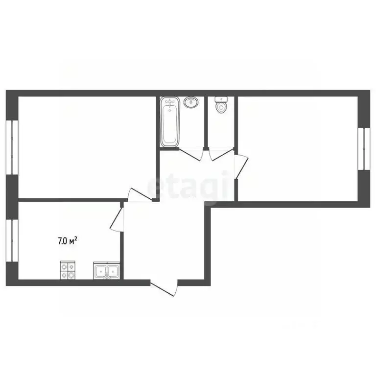 2-к кв. Вологодская область, Череповец Любецкая ул., 9 (50.1 м) - Фото 2