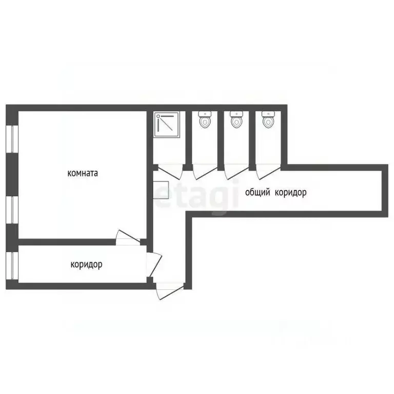 Комната Ставропольский край, Пятигорск ул. Мира (20.2 м) - Фото 1