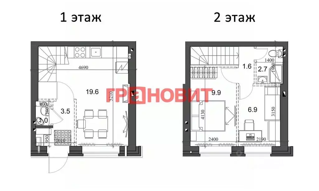 2-к кв. Новосибирская область, Новосибирский район, Мичуринский ... - Фото 1