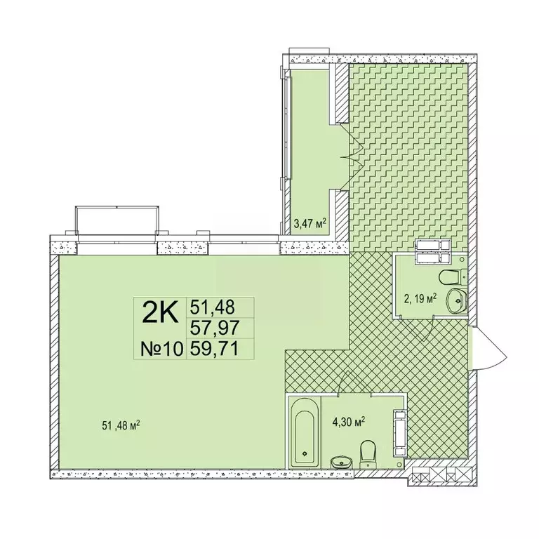 2-к кв. Нижегородская область, Нижний Новгород Ильинская ул., 121 ... - Фото 1