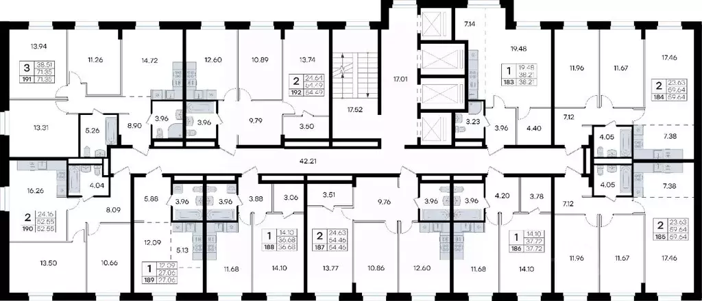 2-к кв. Приморский край, Владивосток ул. Тухачевского, 80 (54.49 м) - Фото 1
