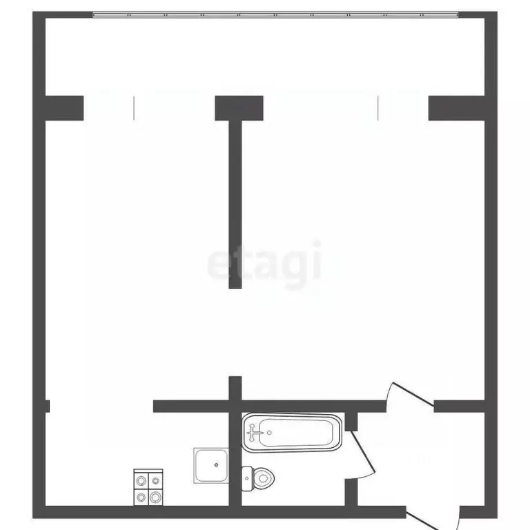 1-к кв. Тюменская область, Тюмень ул. Бабарынка, 16а (38.7 м) - Фото 1