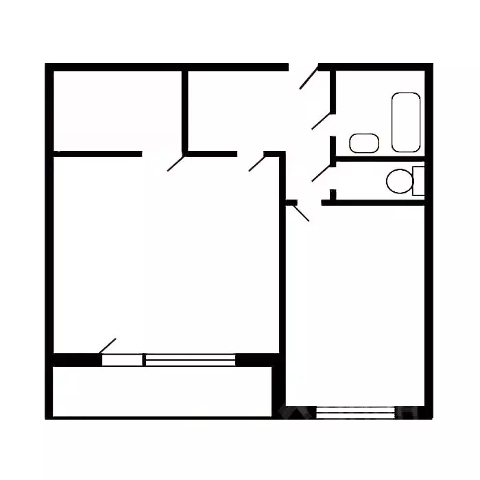 1-к кв. Москва Березовая аллея, 9 (48.0 м) - Фото 2
