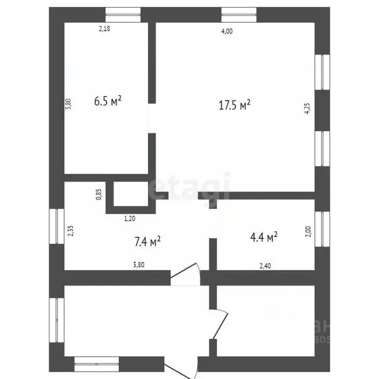 Дом в Кемеровская область, Новокузнецк Братская ул., 27 (36 м) - Фото 2