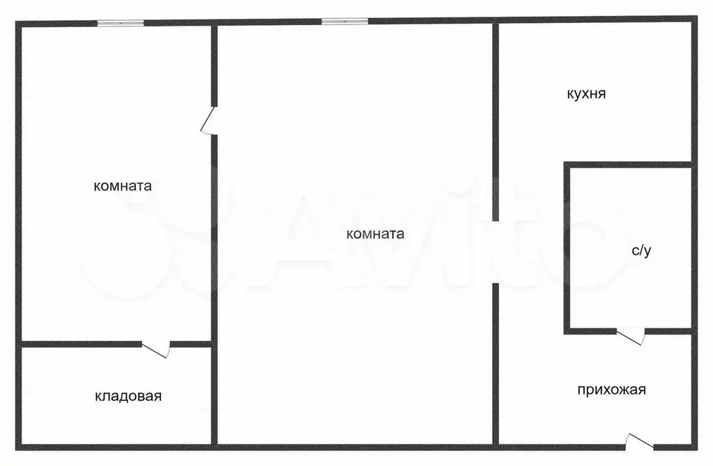 2-к. квартира, 41,8 м, 4/5 эт. - Фото 0