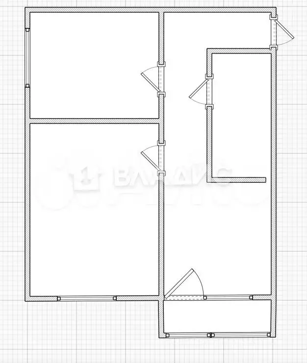 2-к. квартира, 49 м, 1/12 эт. - Фото 0