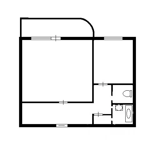 1-к кв. Новосибирская область, Новосибирск Троллейная ул., 41 (40.0 м) - Фото 2