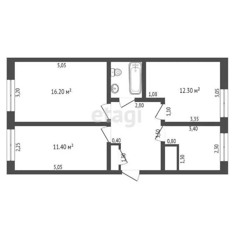 Дом в Бийск, Мало-Угренёвская улица (60.1 м) - Фото 2